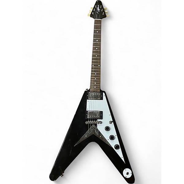 Used Epiphone FLYING V Black Solid Body Electric Guitar