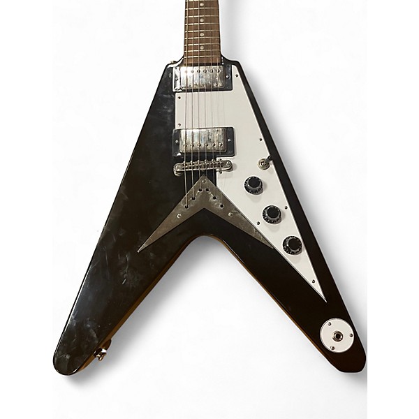 Used Epiphone FLYING V Black Solid Body Electric Guitar