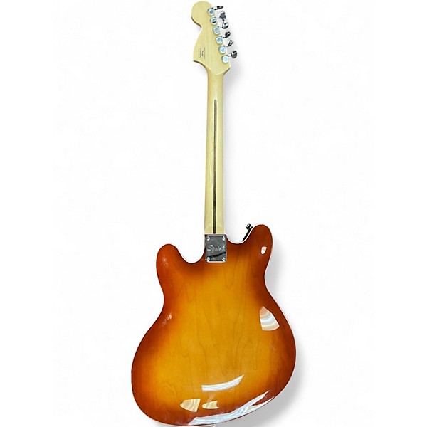 Used Squier Affinity Series Starcaster Hollow Sienna Sunburst Hollow Body Electric Guitar