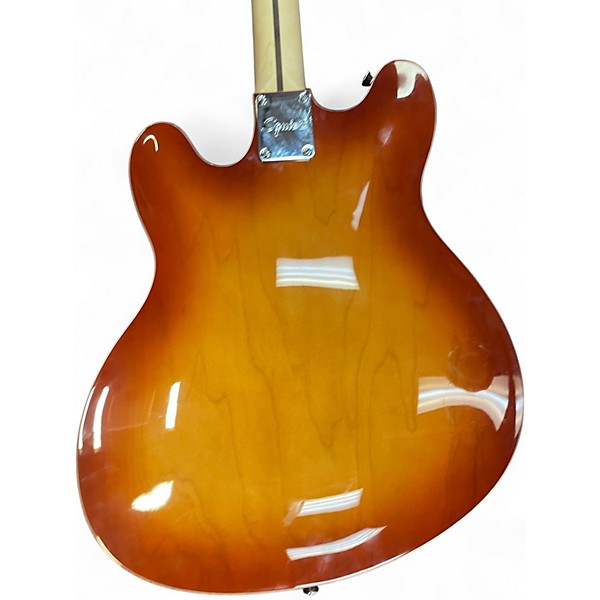 Used Squier Affinity Series Starcaster Hollow Sienna Sunburst Hollow Body Electric Guitar