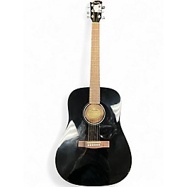 Used Fender CD60 Dreadnought Black Acoustic Guitar