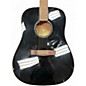 Used Fender CD60 Dreadnought Black Acoustic Guitar