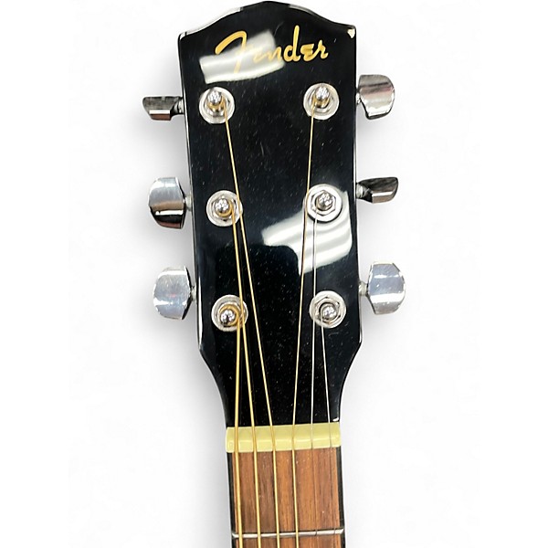 Used Fender CD60 Dreadnought Black Acoustic Guitar