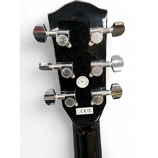Used Fender CD60 Dreadnought Black Acoustic Guitar