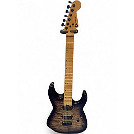 Used Charvel PRO MOD DK 24 HH HT M QM PURPLE PHAZE Solid Body Electric Guitar