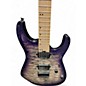 Used Charvel PRO MOD DK 24 HH HT M QM PURPLE PHAZE Solid Body Electric Guitar