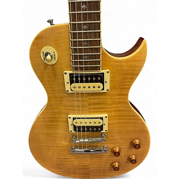 Used Xaviere XV500 yellow Solid Body Electric Guitar
