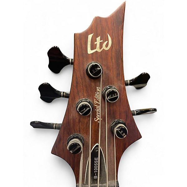 Used ESP B1005 5 String Natural Electric Bass Guitar