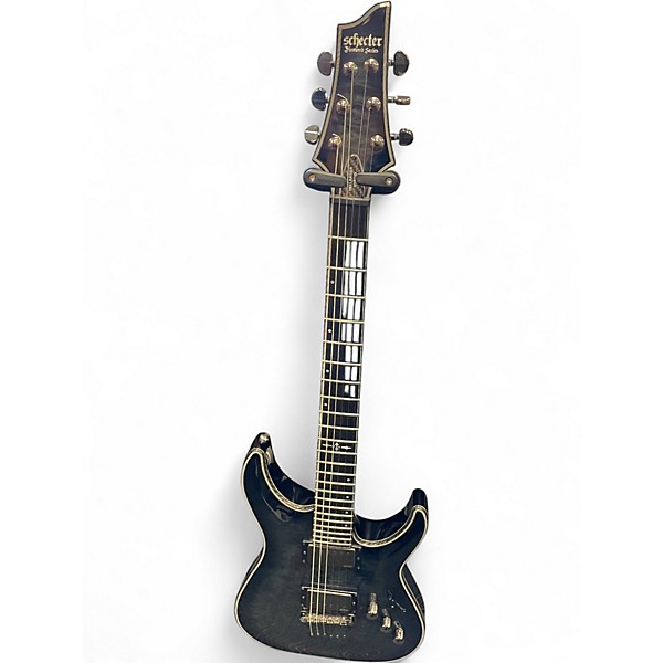 Used Schecter Guitar Research Hellraiser C1 Hybrid TRANSPARENT BLACK BURST Solid Body Electric Guitar