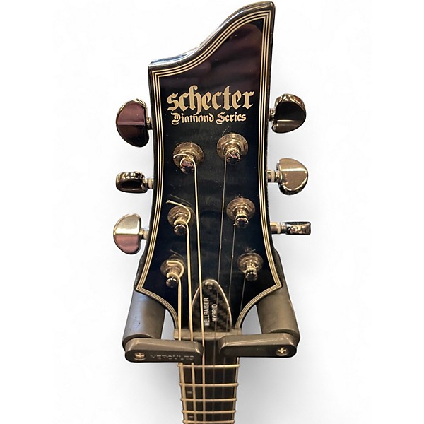 Used Schecter Guitar Research Hellraiser C1 Hybrid TRANSPARENT BLACK BURST Solid Body Electric Guitar
