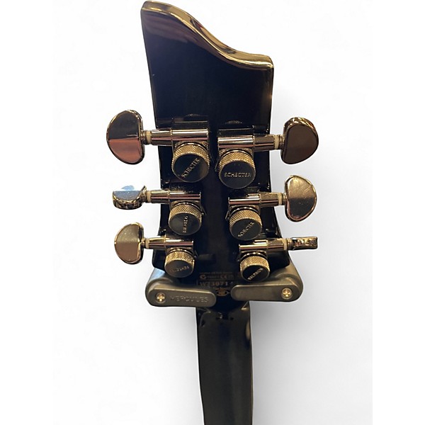 Used Schecter Guitar Research Hellraiser C1 Hybrid TRANSPARENT BLACK BURST Solid Body Electric Guitar