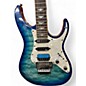 Used Schecter Guitar Research Omen Extreme 6 Floyd Rose Blue Solid Body Electric Guitar thumbnail
