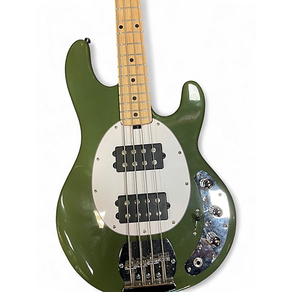 Used Sterling by Music Man Ray4 green Electric Bass Guitar