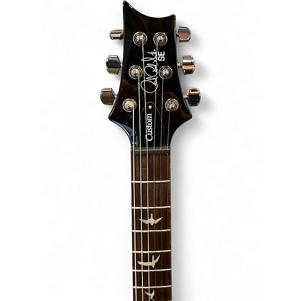Used PRS SE Custom 24 Black Gold Burst Solid Body Electric Guitar
