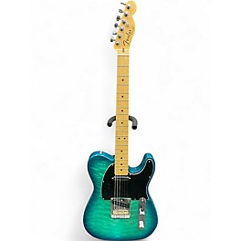 Used Fender American Showcase Telecaster QMT Aqua Marine Solid Body Electric Guitar