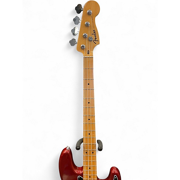 Used Fender Standard Precision Bass Candy Apple Red Electric Bass Guitar