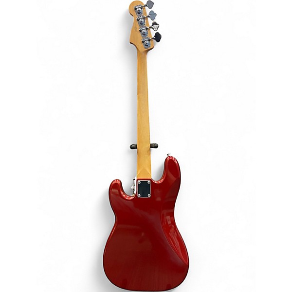 Used Fender Standard Precision Bass Candy Apple Red Electric Bass Guitar