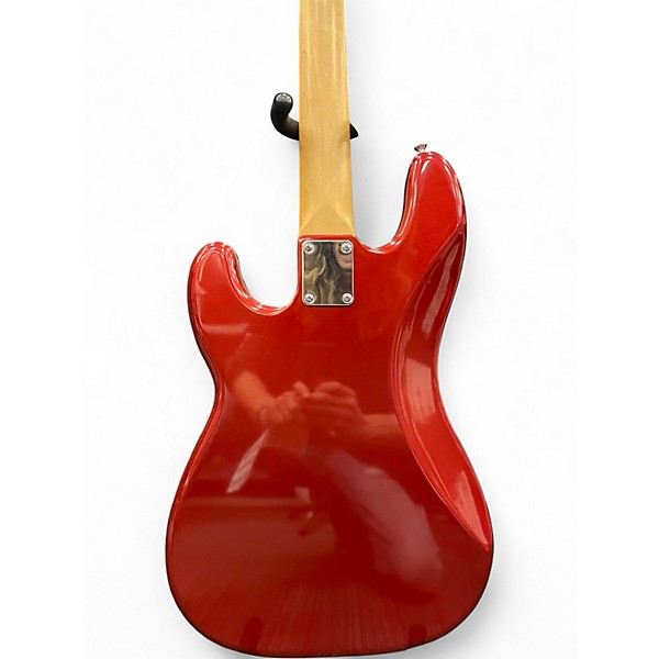 Used Fender Standard Precision Bass Candy Apple Red Electric Bass Guitar
