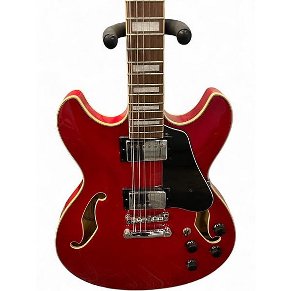 Used Ibanez AS7312 12 String Artcore Red Hollow Body Electric Guitar