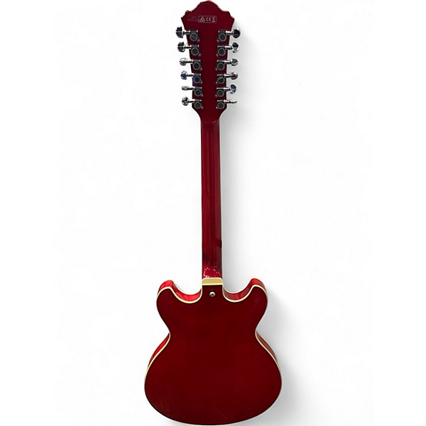 Used Ibanez AS7312 12 String Artcore Red Hollow Body Electric Guitar