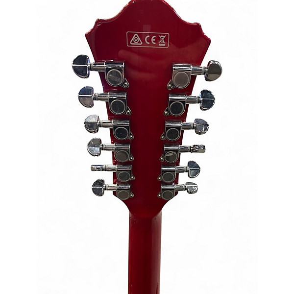 Used Ibanez AS7312 12 String Artcore Red Hollow Body Electric Guitar