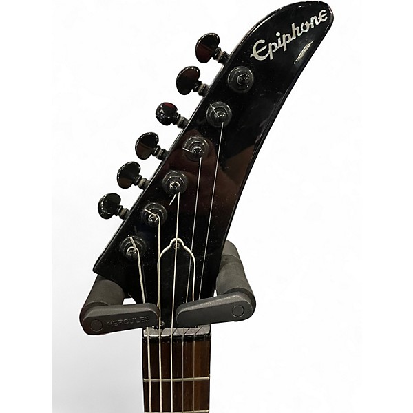 Used 2013 Epiphone 84 EXPLORER Black Solid Body Electric Guitar
