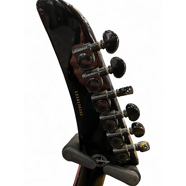 Used 2013 Epiphone 84 EXPLORER Black Solid Body Electric Guitar