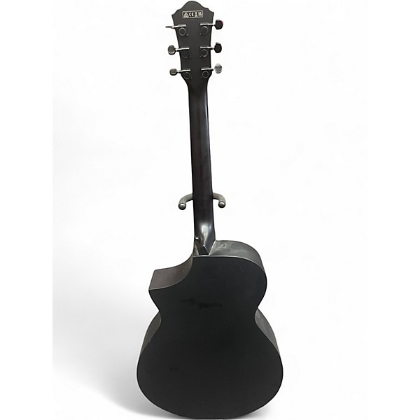 Used Ibanez AEWC621-BOT Black Matte Acoustic Electric Guitar