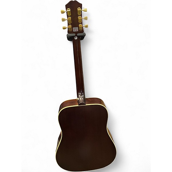 Used Epiphone Inspired by Gibson Hummingbird Natural Acoustic Electric Guitar