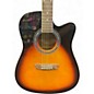 Used Washburn WA90CE 3 Color Sunburst Acoustic Electric Guitar