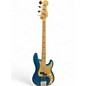 Used Fender American Ultra Precision Bass Metallic Aqua Marine Electric Bass Guitar thumbnail