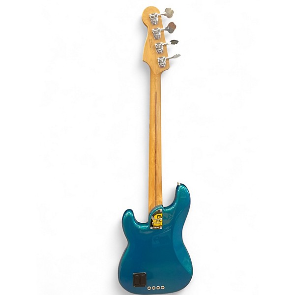 Used Fender American Ultra Precision Bass Metallic Aqua Marine Electric Bass Guitar