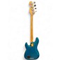 Used Fender American Ultra Precision Bass Metallic Aqua Marine Electric Bass Guitar