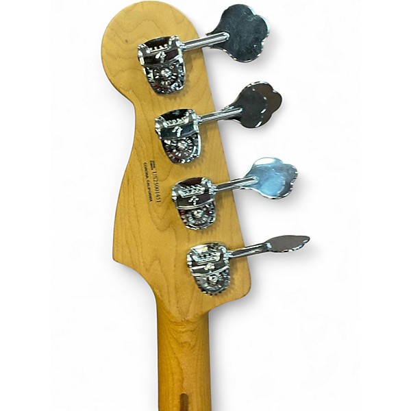 Used Fender American Ultra Precision Bass Metallic Aqua Marine Electric Bass Guitar