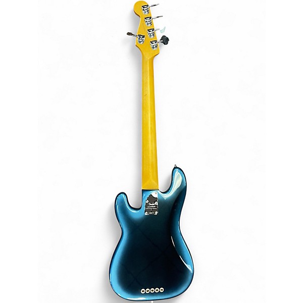 Used Fender American Ultra Jazz Bass V Metallic Aqua Marine Electric Bass Guitar