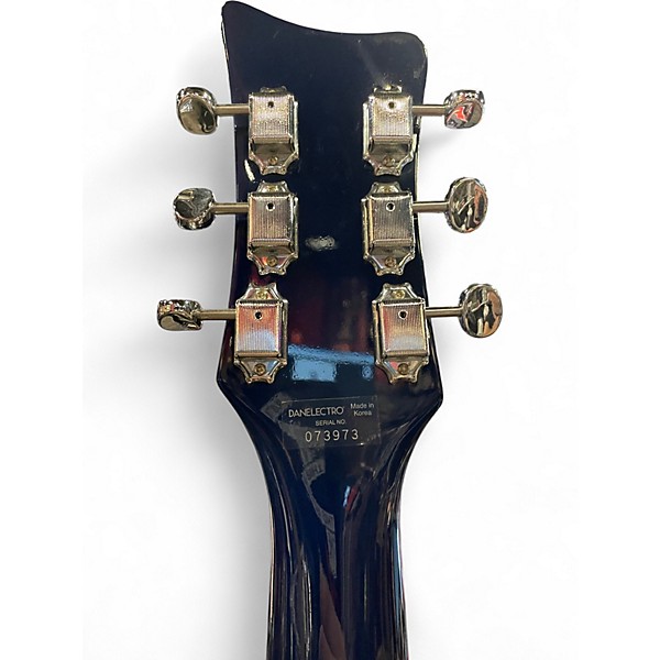 Used Danelectro 66BT Blue Hollow Body Electric Guitar
