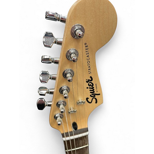 Used Squier Standard Stratocaster Black Solid Body Electric Guitar