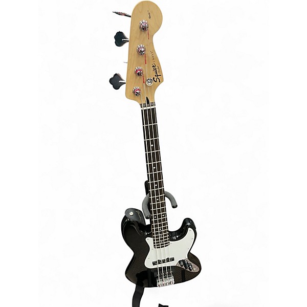 Used Squier Affinity Jazz Bass Black Electric Bass Guitar