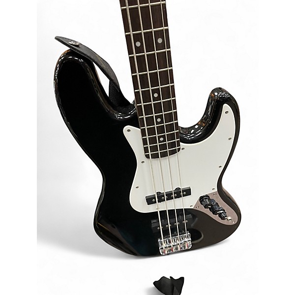 Used Squier Affinity Jazz Bass Black Electric Bass Guitar