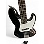 Used Squier Affinity Jazz Bass Black Electric Bass Guitar