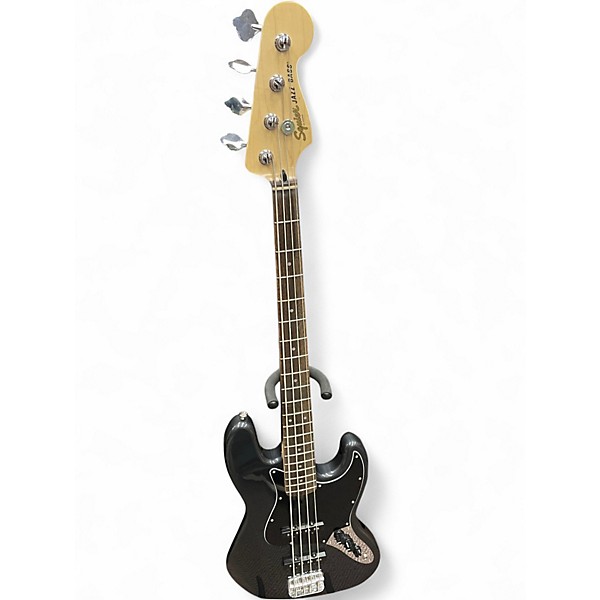 Used Squier Jazz Bass Deluxe Grey Electric Bass Guitar