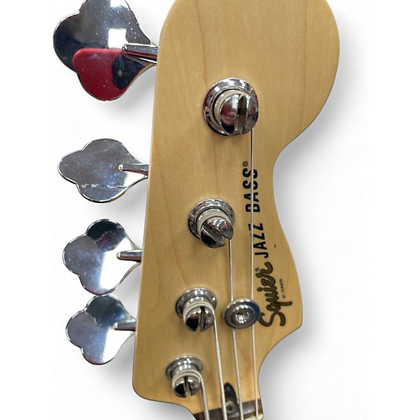 Used Squier Jazz Bass Deluxe Grey Electric Bass Guitar