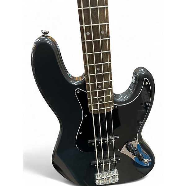 Used Squier Jazz Bass Deluxe Grey Electric Bass Guitar