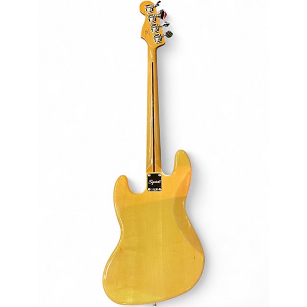 Used Squier Classic Vibe 70s Jazz Bass Natural Electric Bass Guitar