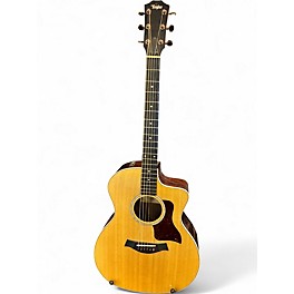 Used Taylor 214CE Deluxe Natural Acoustic Electric Guitar