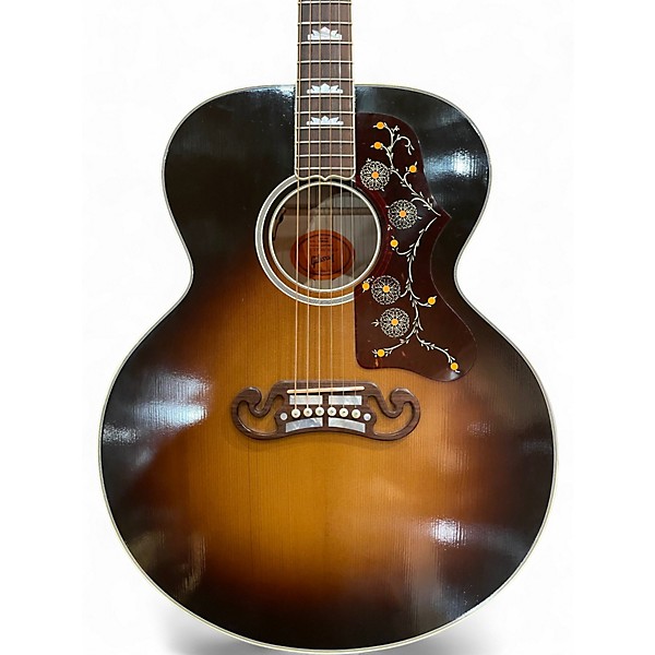 Used Gibson SJ200 Original Vintage Sunburst Acoustic Electric Guitar