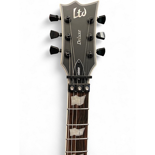 Used ESP LTD EC1000 FR Deluxe Black Solid Body Electric Guitar