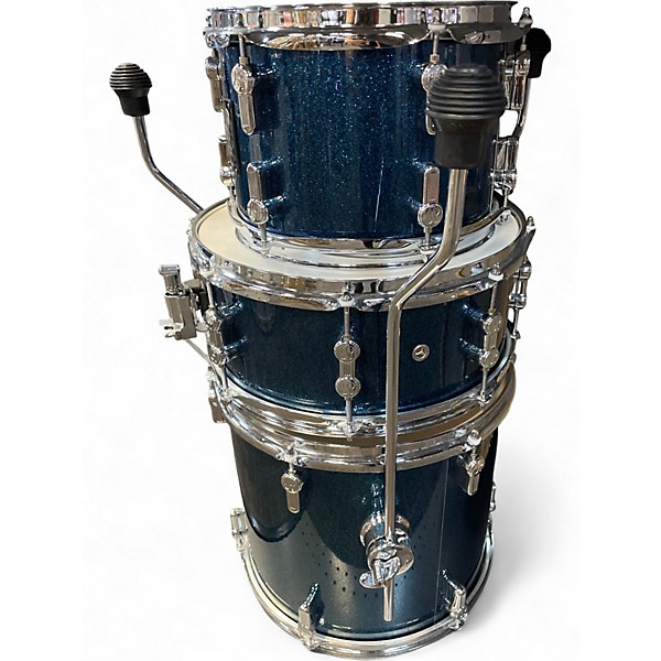 Used SONOR 4 Piece AQX Ocean Sparkle Drum Kit