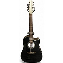 Used Takamine GD30CE-12 black 12 String Acoustic Electric Guitar
