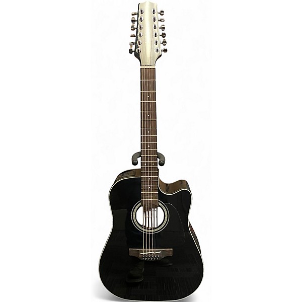 Used Takamine GD30CE-12 black 12 String Acoustic Electric Guitar